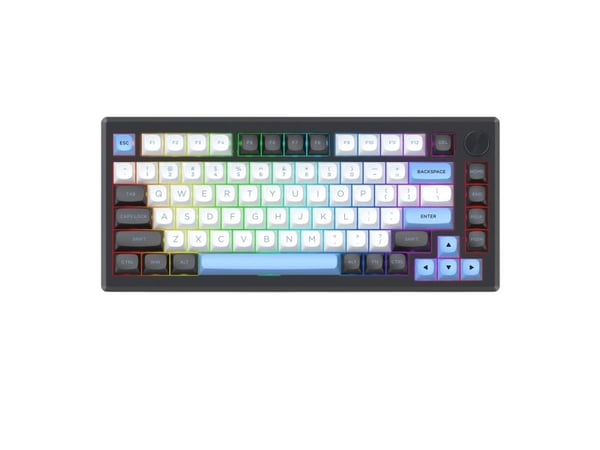 REDRAGON K732WLB-RGB-PRO URANUS PRO, 65%, Trådløs, USB + RF Wireless + Bluetooth, Mekanisk nøkkelbryter, QWERTY, Sort, Hvit