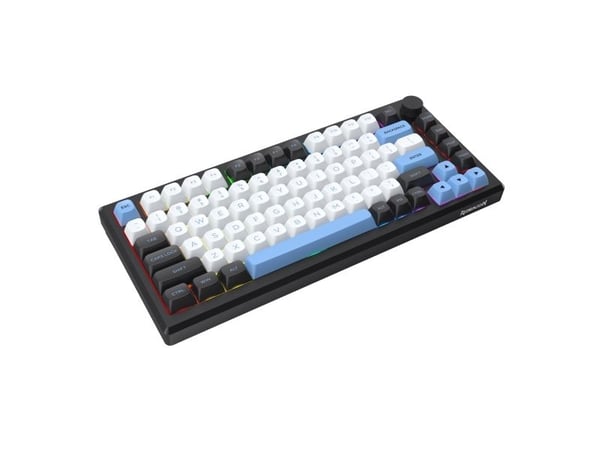 REDRAGON K732WLB-RGB-PRO URANUS PRO, 65%, Trådløs, USB + RF Wireless + Bluetooth, Mekanisk nøkkelbryter, QWERTY, Sort, Hvit