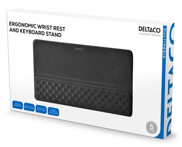 Deltaco 1903247, Gel, Lycra, Memory skum, Sort, 880 g, 1 stykker, 450 mm, 40 mm