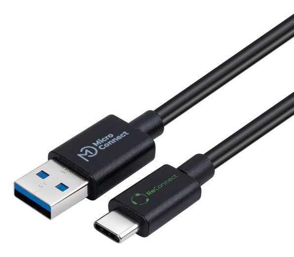 MicroConnect ReConnect - USB-kabel - USB typ A (hane) till 24 pin USB-C (hane) - USB 3.2 Gen 1 - 2 m - upp till 5 Gbps dataöverföringshastighet - s...