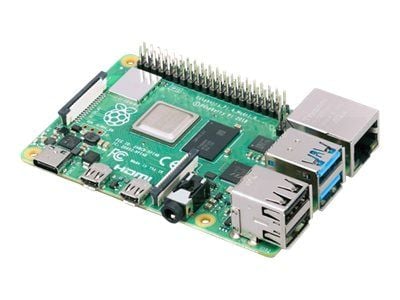 Raspberry Pi 4 Model B - Dator med ett kort - Broadcom BCM2711 / 1.5 GHz - RAM 4 GB - 802.11a/b/g/n/ac, Bluetooth 5.0