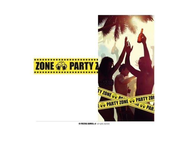 Party Zone afspærringsbånd