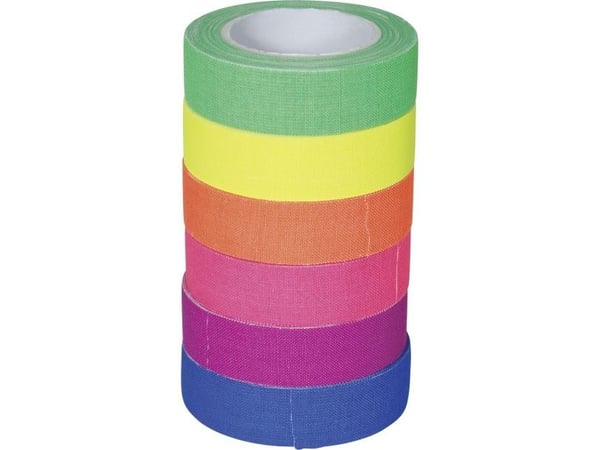UV Neon tape i 6 farver