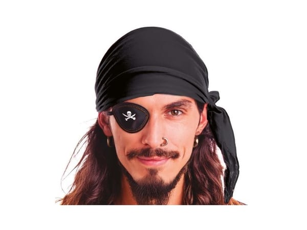 Sort pirat bandana