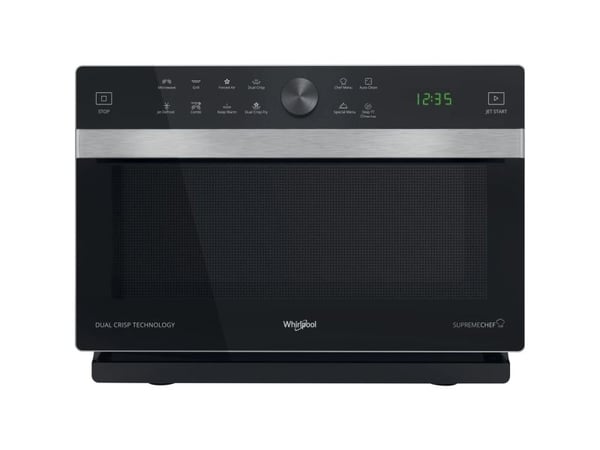 Whirlpool MWSC 833 SB, Benkeplate, Kombinasjon mikrobølge, 33 l, 900 W, Innebygd skjerm, LED