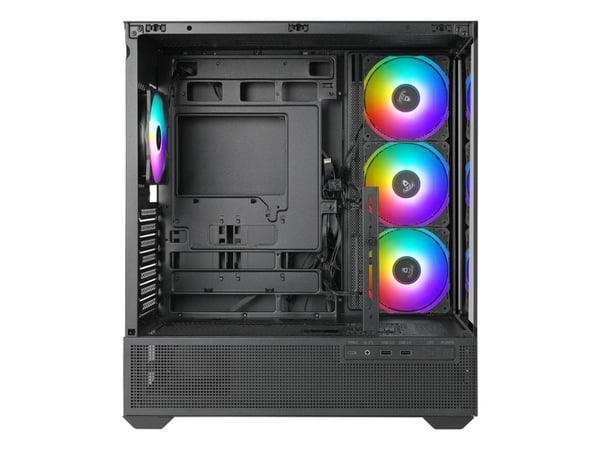 AZZA Tiara - - sidepanel med vindu (herdet glass) - ingen strømforsyning - USB/Audio/Mic