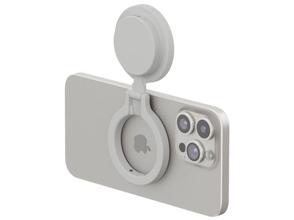 ShiftCam SnapPocket Light, Selfie-lys, Grå, Alle merker, iPhone 12 & above, Magnetic Sticker or MagSafe Compatible Cases, LED, Innebygd batteri