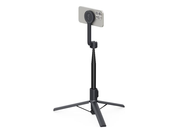 ShiftCam SnapStand Max, Älypuhelin, musta, Mikä tahansa tuotemerkki, Alumiini, 360°, 180 cm