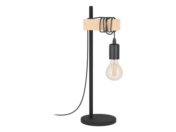 EGLO TOWNSHEND Bordlampe - Eik farget & Svart