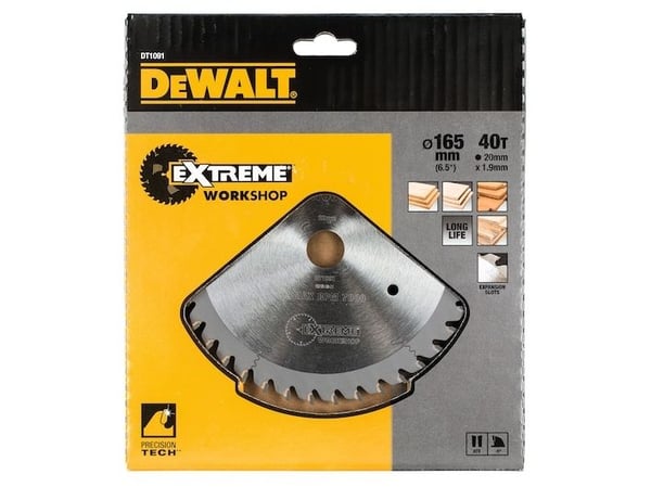 DeWALT DT1091-QZ, Muotoiltu timanttilaikan terä, Kuivaleikkuu, Laminaatti, Puu, 2 cm, 16,5 cm, 1,9 mm