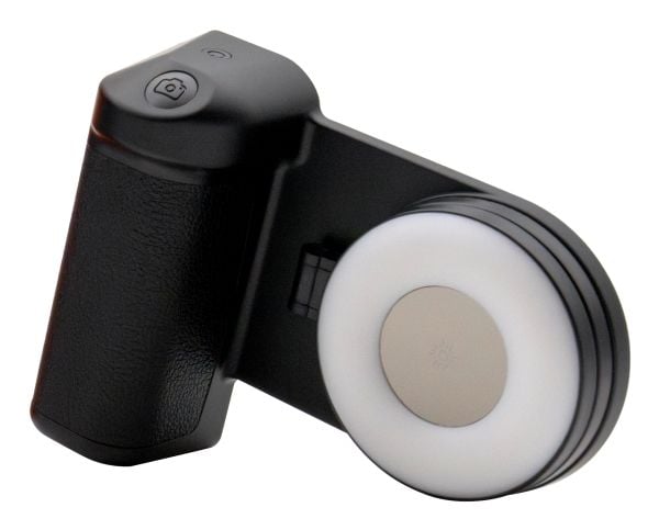 RealPower Selfie MagFree, Selfie-lys, Sort, Hvit, Akrylonitril-butadien-styren (ABS), Polyuretan (PU), Universell, LED, 120 mm