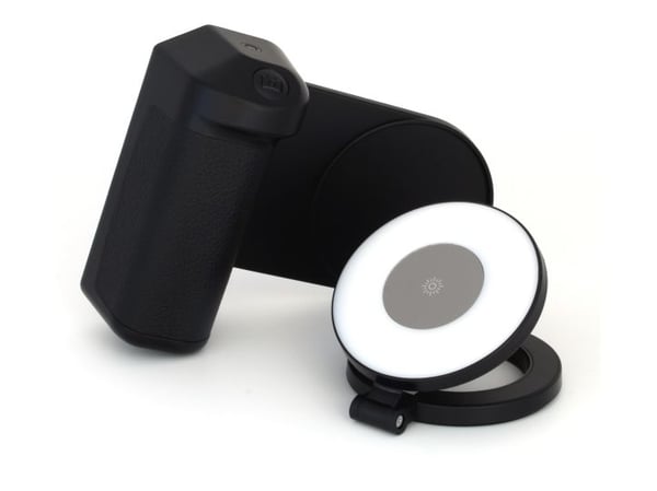 RealPower Selfie MagFree, Selfie-lys, Sort, Hvit, Akrylonitril-butadien-styren (ABS), Polyuretan (PU), Universell, LED, 120 mm