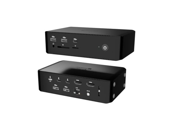 i-Tec - Dokkingstasjon - USB-C / USB4 / Thunderbolt 3 / Thunderbolt 4 / Thunderbolt 5 - 2 x HDMI, 2 x Thunderbolt 5 - 1GbE, 2.5GbE - 160 watt - Europa