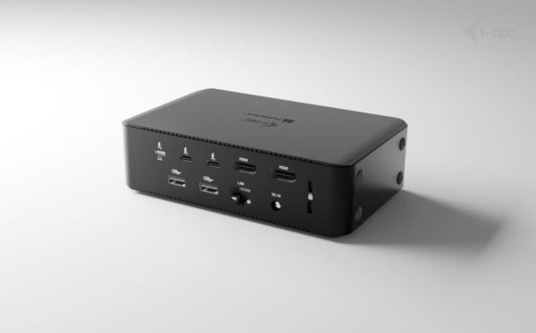 i-Tec - Dokkingstasjon - USB-C / USB4 / Thunderbolt 3 / Thunderbolt 4 / Thunderbolt 5 - 2 x HDMI, 2 x Thunderbolt 5 - 1GbE, 2.5GbE - 160 watt - Europa