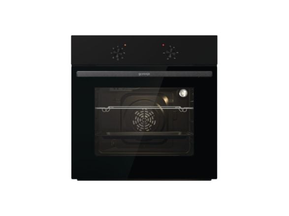 Gorenje stekeovn BO6615E01B innebygd 60 L elektrisk emalje push pull-knapper høyde 59,5 cm bredde 59,5 cm svart