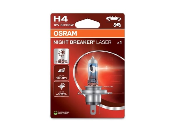 Osram CAR LIGHT 60/55W 12V P43T 10XBLI1 H4