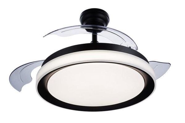 Philips Bliss kattotuuletinvalaisin 35 + 28W, Kotitaloustuuletin lavoilla, musta, Katto, Metalli, Muovi, 51 cm, IP20