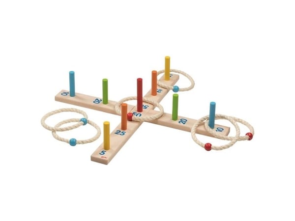 Goki Hoopla game with 6 sisal rings, Heittorengas, 3 vuosi/vuosia