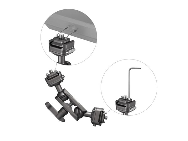 SmallRig 4488, Grå, Aluminium, Rustfritt stål, 138 g, 128,7 mm, 42,5 mm, 32 mm