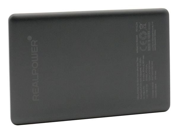 RealPower PB-5000 MAG, 5000 mAh, Trådløs lading, 20 W, Titan