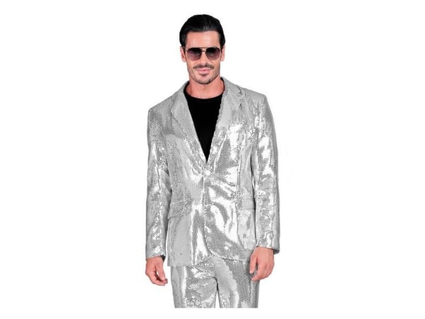 Silver paljettjacka