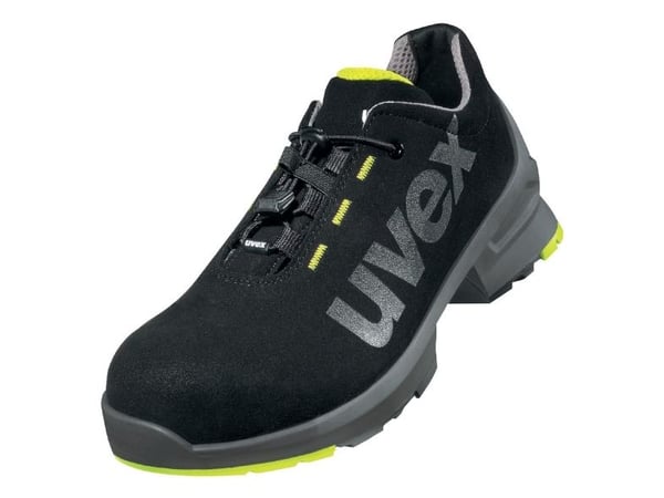 Uvex 85449, Hankjønn, Voksen, Vernesko, Sort, Gult, ESD, S2, Hurtigsnører