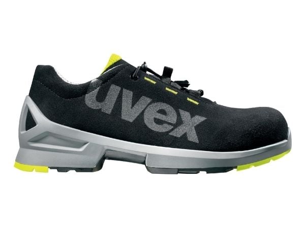 Uvex 85449, Hankjønn, Voksen, Vernesko, Sort, Gult, ESD, S2, Hurtigsnører