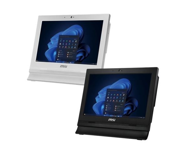 MSI PRO AP162T ADL-018XDE - Alt-i-ett - N100 / inntil 3.4 GHz - SSD 128 GB - NVMe - Gigabit Ethernet - monitor: LED berøringsskjerm - svart