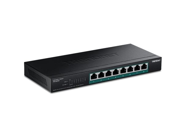 TRENDnet TPE-BG380 - Version v1.0R - switch - ikke-styrt - 8 x Gigabit Ethernet - veggmonterbar - PoE++ (230 W) - TAA-samsvar
