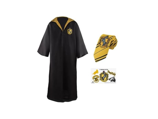 Cinereplicas Harry Potter Hufflepuff trollkarlsklänning, str. M