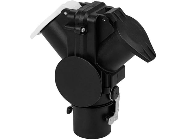SecoRüt EP240.01 tilhengeradapter [tilhengerkontakt 15-polet - 7-polet type N, kontakt 7-polet type S] plast