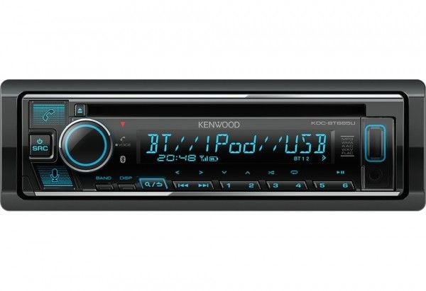 Kenwood KDC-BT665U, musta, 1 DIN, 200 W, 4.0 kanavaa, 50 W, CD-R