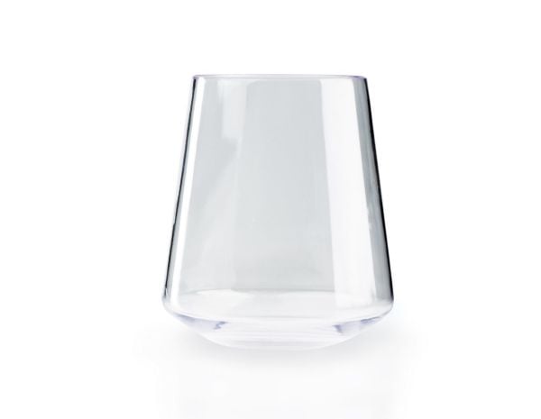 GSI Outdoors Stemless White Wine Glass, Hvit-vin glass, Tumbler glass, Kopolyester, Gjennomsiktig, 340 ml, 9,4 cm