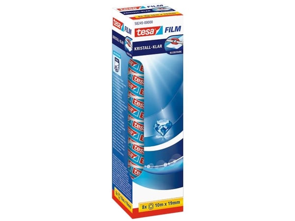 TESA 58245-00000-01, Transparent, Dekoration, Polypropylen (PP), 10 m, 19 mm, 8 styck