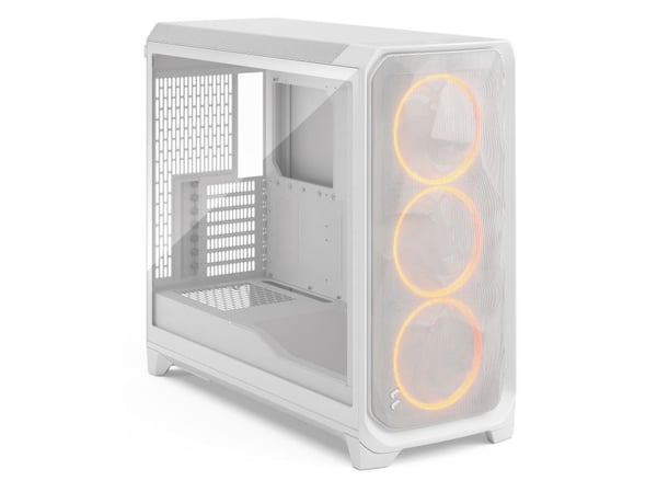 Fractal Design Meshify 3 XL - FT - utvidet ATX (E-ATX) - sidepanel med vindu (herdet glass) - ingen strømforsyning (ATX) - hvit TG-klar fargetone -...