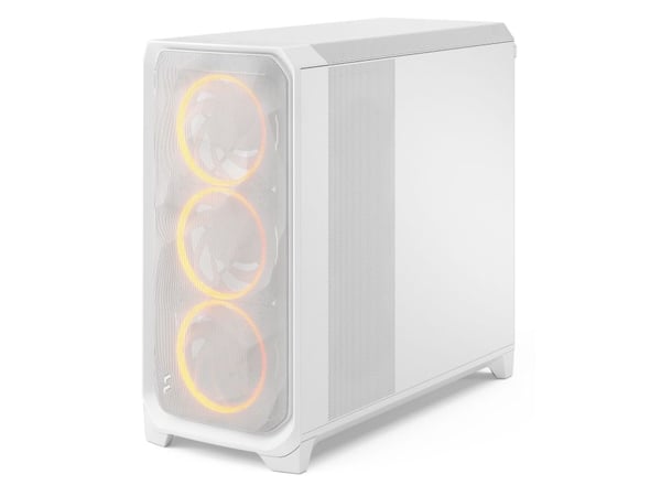 Fractal Design Meshify 3 XL - FT - utvidet ATX (E-ATX) - sidepanel med vindu (herdet glass) - ingen strømforsyning (ATX) - hvit TG-klar fargetone -...