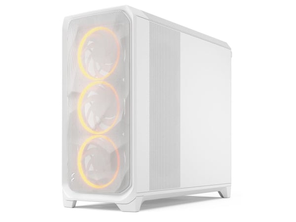 Fractal Design Meshify 3 XL - FT - utvidet ATX (E-ATX) - sidepanel med vindu (herdet glass) - ingen strømforsyning (ATX) - hvit TG-klar fargetone -...