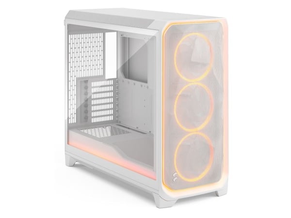 Fractal Design Meshify 3 XL Ambience Pro RGB - Tower - utvidet ATX (E-ATX) - ingen strømforsyning (ATX) - hvit TG-klar fargetone - USB/lyd