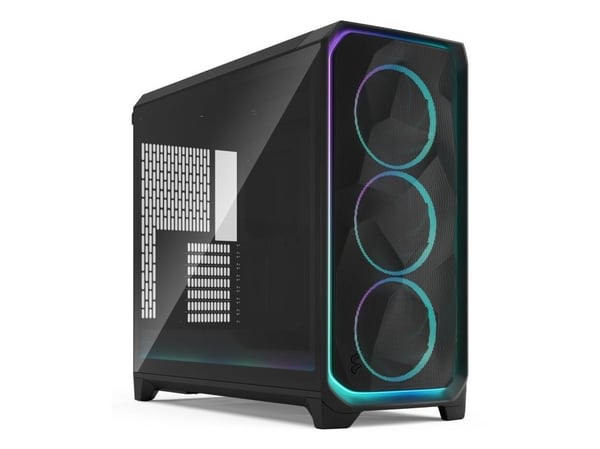 Fractal Design Meshify 3 XL Ambience Pro RGB - Tower - utvidet ATX (E-ATX) - ingen strømforsyning (ATX) - sort TG lys fargetone - USB/lyd