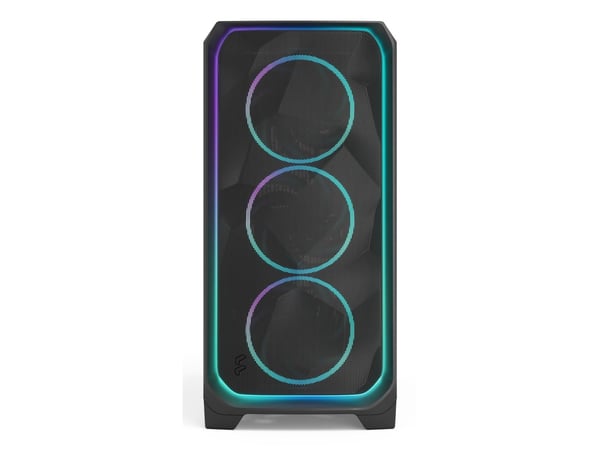Fractal Design Meshify 3 XL Ambience Pro RGB - Tower - utvidet ATX (E-ATX) - ingen strømforsyning (ATX) - sort TG lys fargetone - USB/lyd