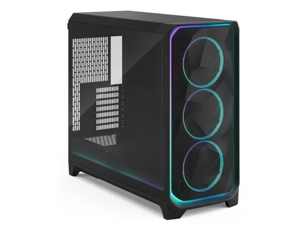 Fractal Design Meshify 3 XL Ambience Pro RGB - Tower - utvidet ATX (E-ATX) - ingen strømforsyning (ATX) - sort TG lys fargetone - USB/lyd