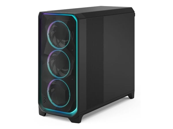 Fractal Design Meshify 3 XL Ambience Pro RGB - Tower - utvidet ATX (E-ATX) - ingen strømforsyning (ATX) - sort TG lys fargetone - USB/lyd