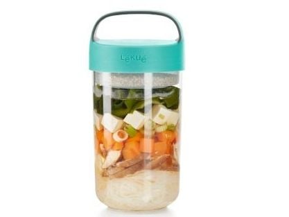 Lékué 888304, Krukke, Rund, 0,6 l, Turkis, Tritan, -20 - 100 °C