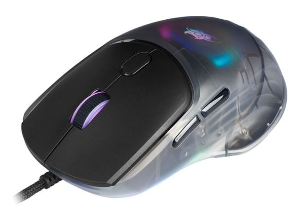 Tracer GameZone NEON - Mus - ergonomisk - RGB - høyrehendt - optisk - 7 knapper - kablet - USB