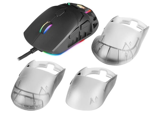 Tracer GameZone NEON - Mus - ergonomisk - RGB - høyrehendt - optisk - 7 knapper - kablet - USB