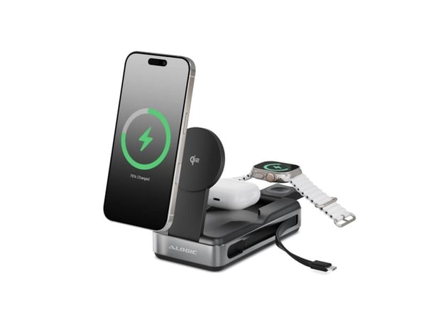 ALOGIC Roam, 21000 mAh, Langaton lataaminen, 100 W, musta