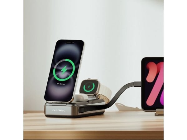 ALOGIC Roam, 21000 mAh, Langaton lataaminen, 100 W, musta