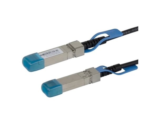 DELTACO - 25GBase-CU direkte tilkoblingskabel - SFP28 til SFP28 - 1 m - toakset - passiv - svart