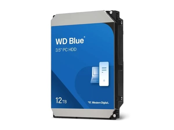 WD Blue - Harddisk - 12 TB - intern - 3.5" - SATA 6Gb/s - 7200 rpm - buffer: 512 MB