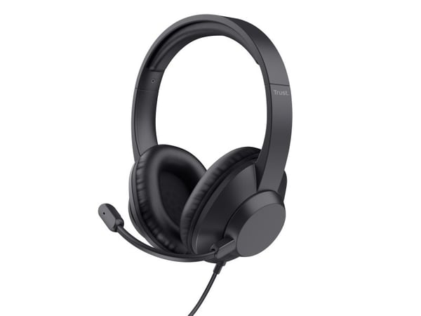 Trust Ayda Max - Headset - på örat - kabelansluten - USB-C